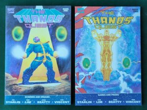 The Thanos Quest Marvel Comics Vol. 1 Issues 1 & 2  (1990) 1st Prints NM