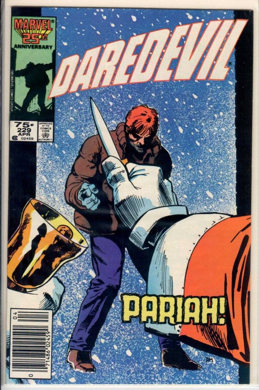 Daredevil #229 Newsstand Edition (1986) 9.2 NM-