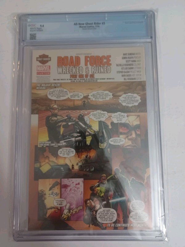 All New Ghost Rider #3 Texeira 1:15 Variant - 2014 - NM