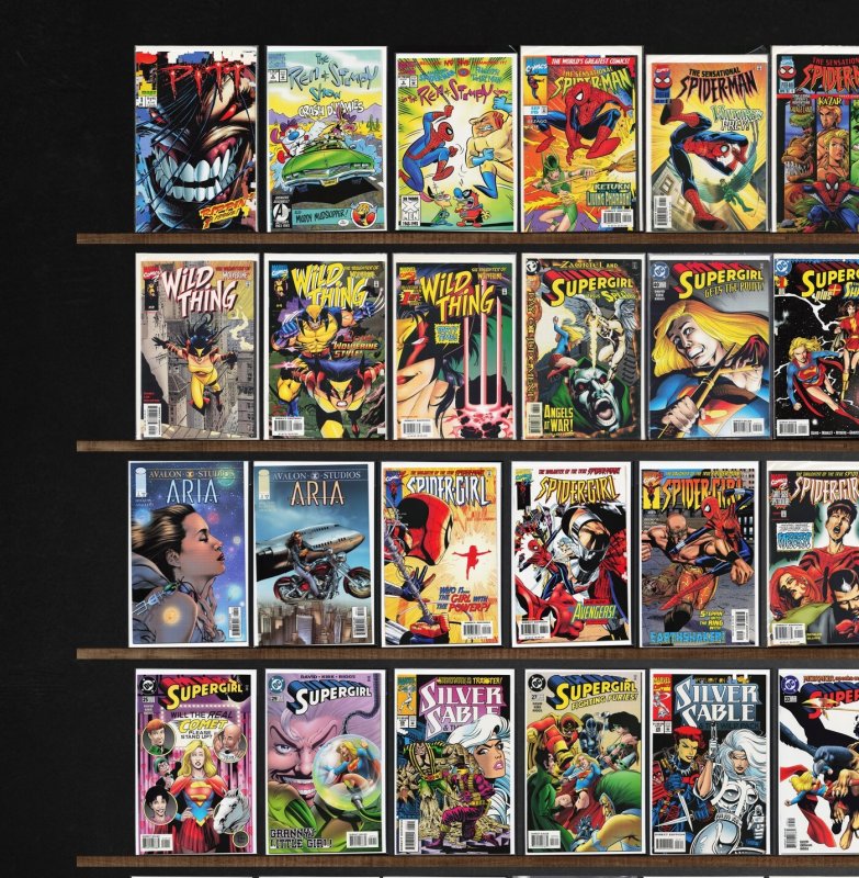 Huge Lot 140+ Comics with Supergirl, The Sensational Spider-Man & More!