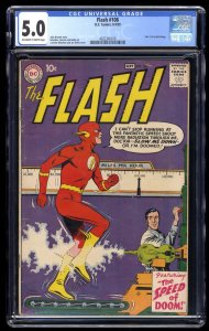 Flash #108 CGC VG/FN 5.0 Off White to White Gorilla Grodd! The Speed of Doom!