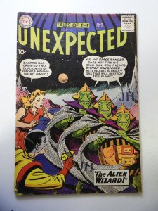 Tales of the Unexpected #49 (1960) GD/VG Condition 1 1/2 cumulative spine split