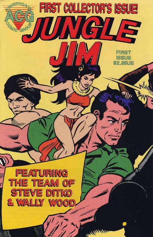 Jungle Jim (ACG) #1 VF/NM ; Avalon | Steve Ditko Wally Wood
