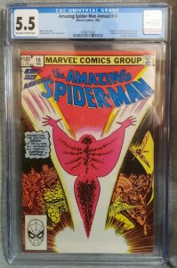 Amazing Spider-man Annual #16 CGC 5.5 First Monica Rambeau Captain Marvel