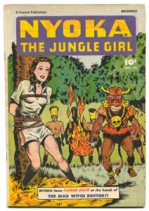 Nyoka The Jungle Girl #14 1947- bondage cover FN+