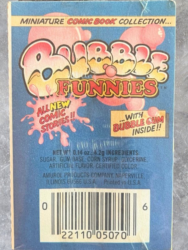 1981 Bubble Funnies Mini Comics Sealed Lot (5) Spider-Man Hulk Cap Archie Marvel