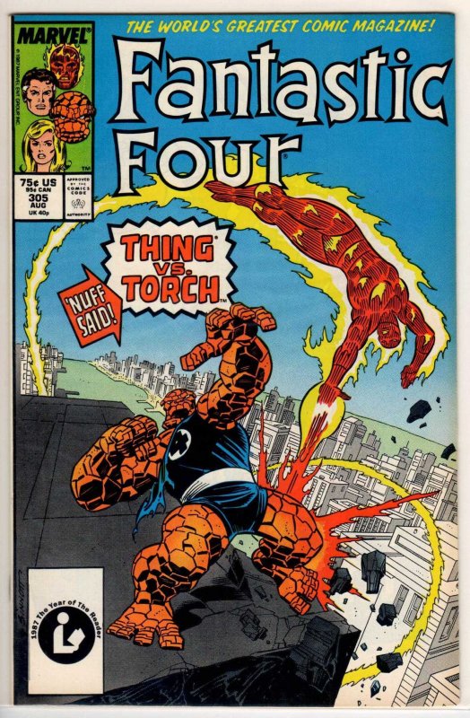 Fantastic Four #305 Direct Edition (1987) 9.2 NM-