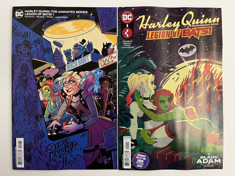 HARLEY QUINN ANIMATED SERIES LEGION OF BATS #1 A + 1:25 FAERBER NM SET IN-HAND