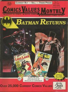 ORIGINAL Vintage June 1992 Comics Values Monthly Magazine #71 Michelle Pfeiffer 