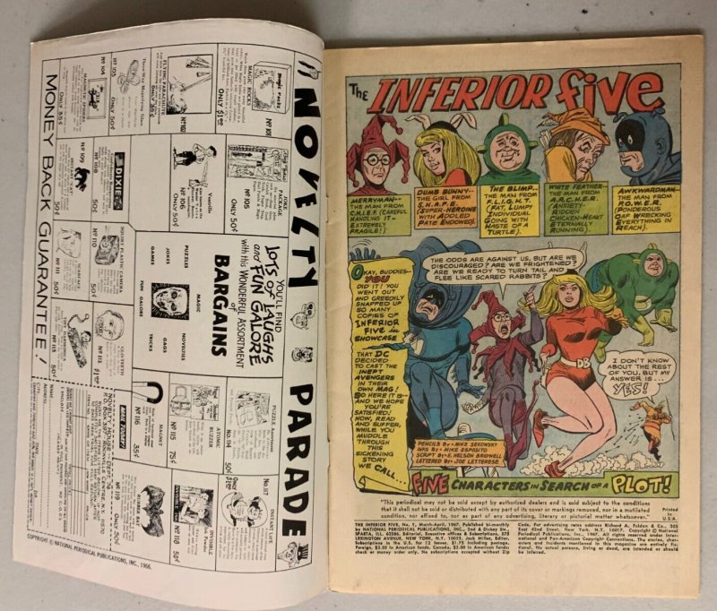 Inferior Five #1 DC (4.0 VG) (1967)