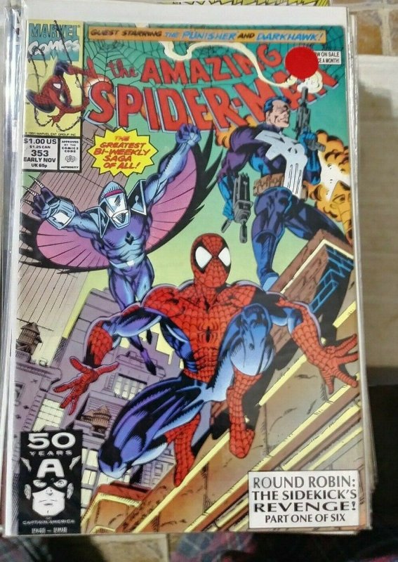 Amazing Spider-Man  #353- punisher darkhawk round robin pt 1