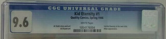 Kid Eternity #1~ 1946 Quality Comics/ DC~ CGC 9.6 (NM+) ~ 1st Kid Eternity Title