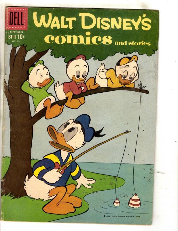 Walt Disney's Comics & Stories # 228 FN Dell Comic Book Donald Duck Louie JL1