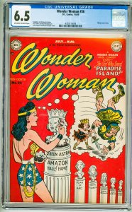 Wonder Woman #36 (1949) CGC 6.5! OWW Pages!