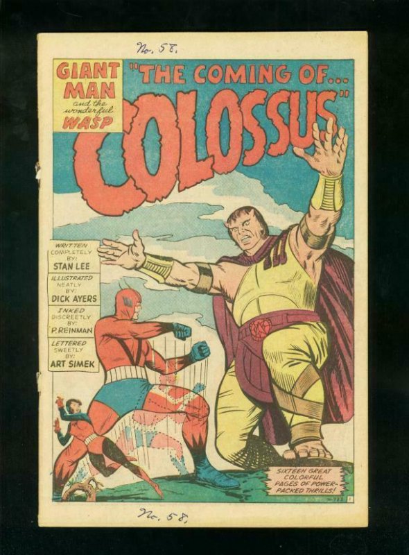 TALES TO ASTONISH #51 1964-JACK KIRBY-COLOSSUS-WASP-GIANT MAN-FR