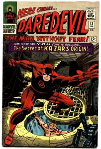 Daredevil #13 1966- marvel comic book Ka-zar Origin- Kirby &  Romita  Art