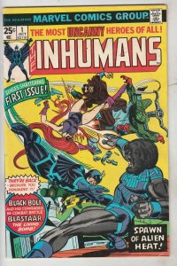 Inhumans, The #1 (Oct-75) VF+ High-Grade Black Bolt, Gorgon, Triton, Karnak, ...