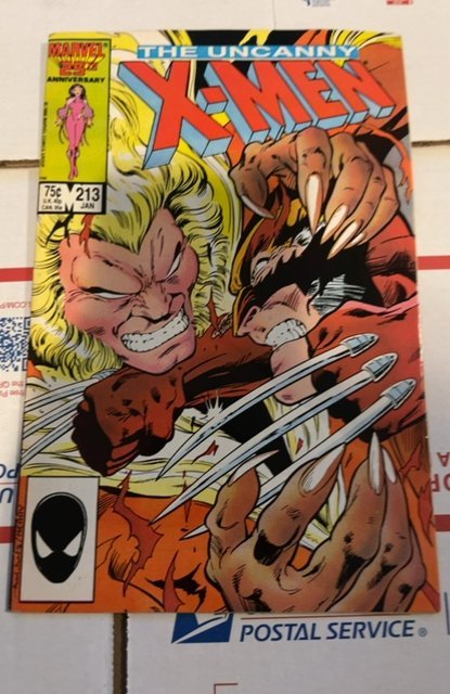 The Uncanny X-Men #213 (1987) marauders - Wolverine vs Sabeertooth