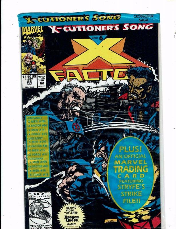 7 X-Factor Marvel Comic Books # 84 85 86 100 104 105 + Annual # 8 Wolverine JR2