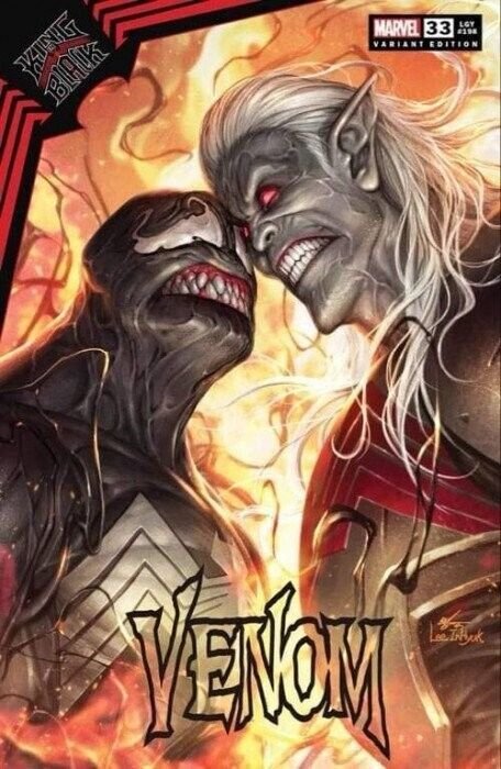 VENOM #33  (2021) INHYUK LEE TRADE/VIRGIN VARIANT COVER SET MARVEL NM.