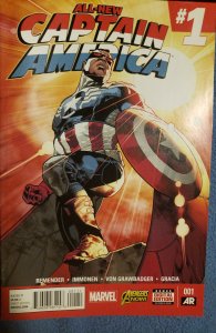 All-New Captain America #1 2nd Printing Variant (2015)