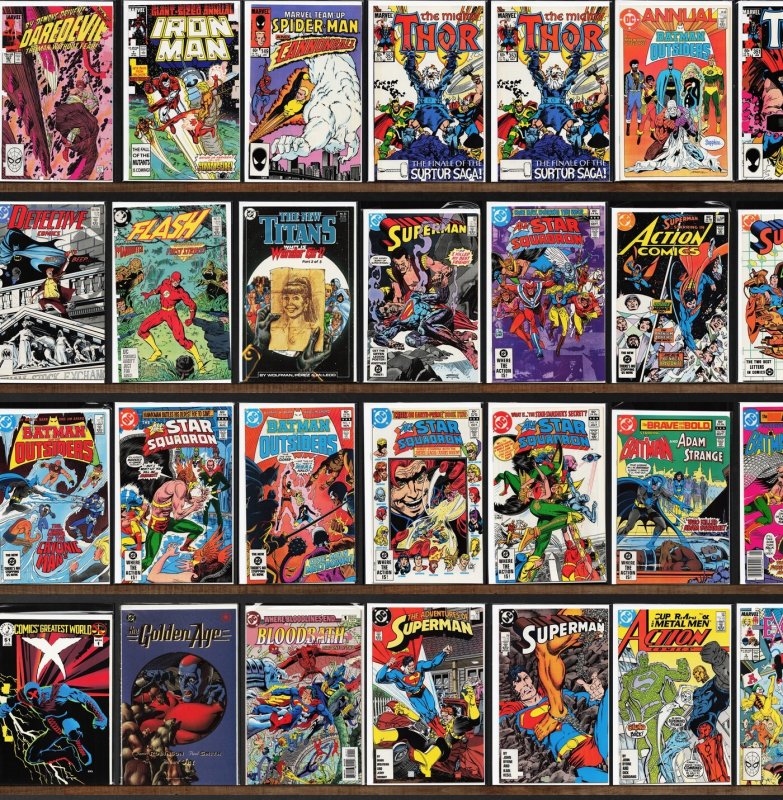 Huge Lot 120+ Comics with Thor, All Star Squadron, Superman & More!