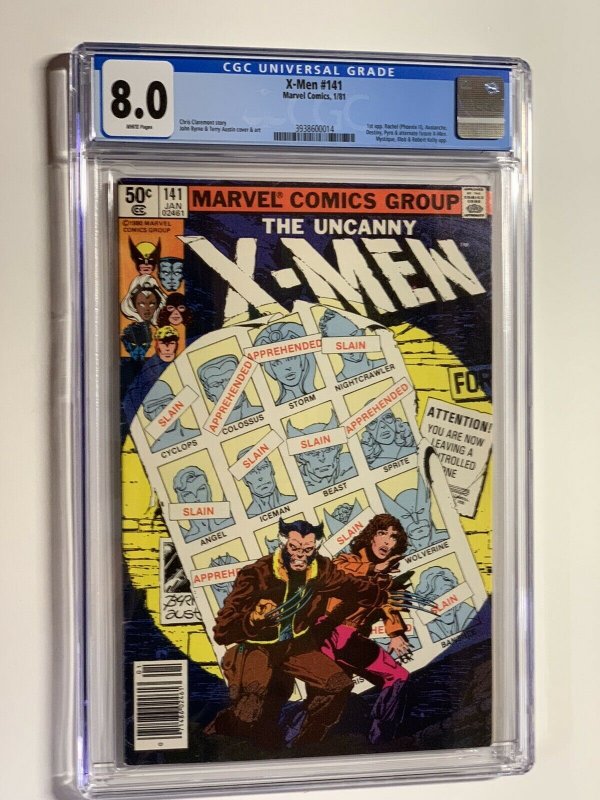 Uncanny X-men 141 cgc 8.0 wp marvel 1981 