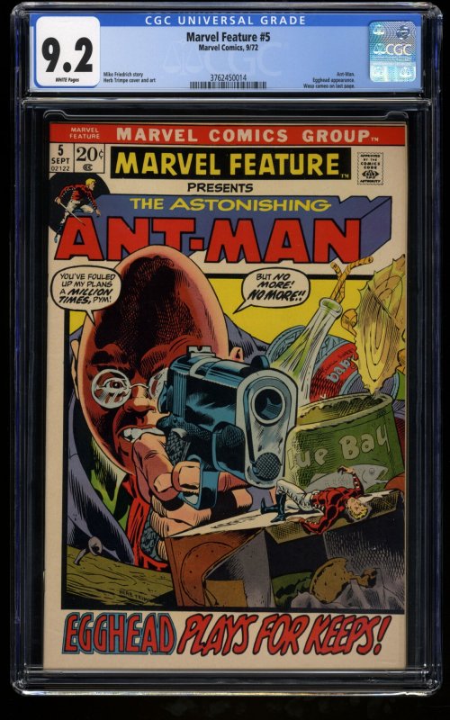 Marvel Feature #5 CGC NM- 9.2 White Pages Ant Man!