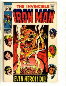 Iron Man # 18 FN/VF Marvel Comic Book Vs. Thor Avengers Hulk Captain America GK1