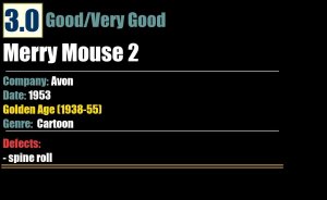Merry Mouse 2 (1953) GD/VG 3.0 Golden Age Avon comic
