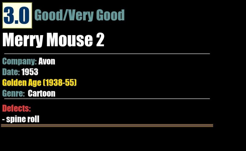 Merry Mouse 2 (1953) GD/VG 3.0 Golden Age Avon comic