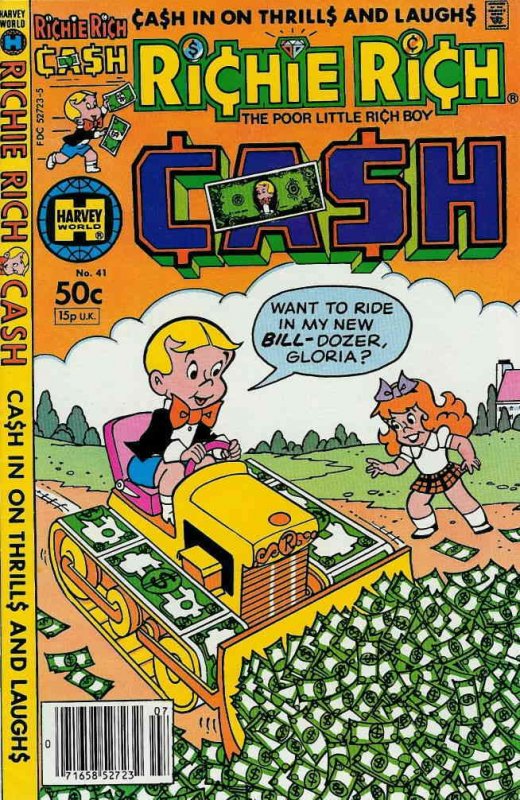Richie Rich Cash #41 GD ; Harvey | low grade comic All Ages 1981 Bulldozer Cover