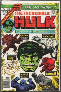 The Incredible Hulk Annual #5 (1976) Hulk