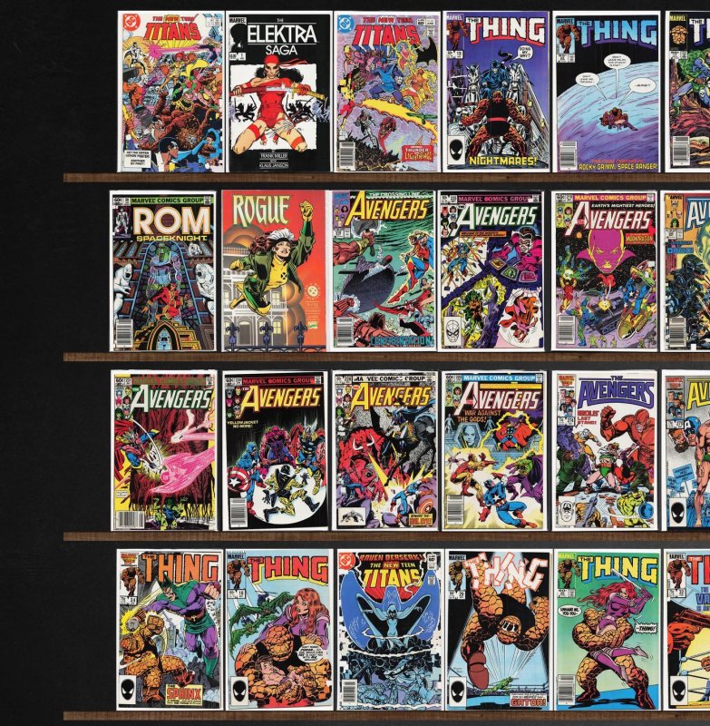 Huge Lot 140+ Comics with The Avengers, The Thing, Rom & More!