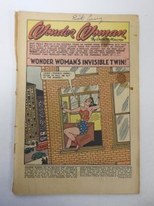 Wonder Woman #59 (1953) Coverless See desc