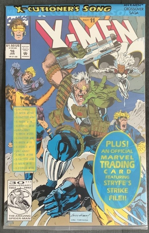 X-Men #16 (1993, Marvel) X-Cutioners Song Pt 11. Sealed in Original Poly-Bag NM+
