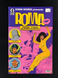 Dark Horse Presents #6 (1987) VF+ Featuring Roma More Than Super-Human