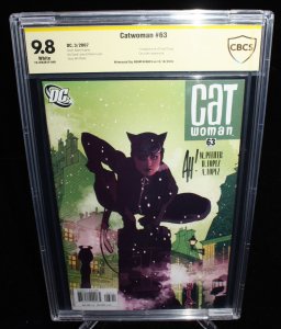 Catwoman #63 (CBCS 9.8) Signed by Adam Hughes - 2007