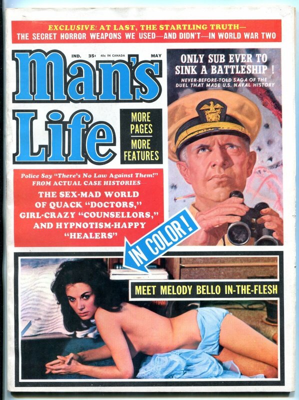 Man's Life Magazine May 1964 -SECRET HORROR WEAPONS OF WWII FN/VF