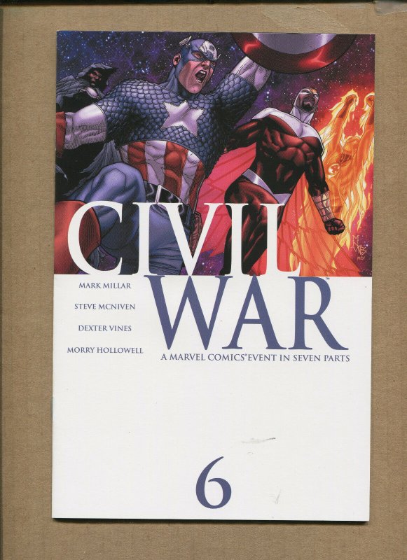 CIVIL WAR #1-7 & EXTRA - INCLUDES TURNER SKETCH VARIANT! - 2006 (9.0-9.2) WH