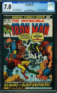 Iron Man #55 (Marvel, 1973) CGC 7.0 - KEY