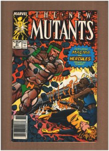 New Mutants #81 Newsstand Marvel Comics 1989 MAGMA HERCULES VG 4.0