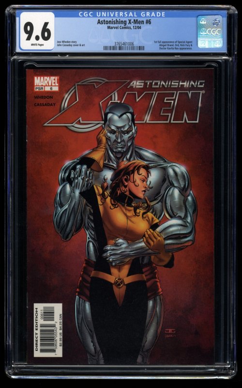 Astonishing X-Men #6 CGC NM+ 9.6 White Pages 1st Abigail Brand!