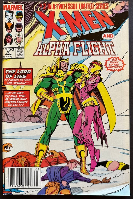 X-Men/Alpha Flight #2 Newsstand Edition (1986)