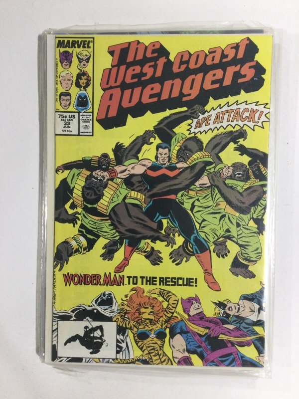 West Coast Avengers #33 (1988) VF3B129 VERY FINE 8.0