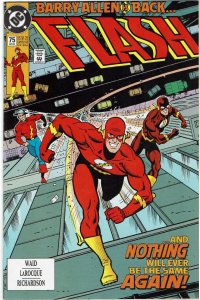 Flash #75 (1987 v2) Mark Waid Barry Allen NM