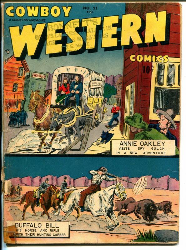 Cowboy Western #21 1949-Charlton-Jesse Jams-Annie Oakley-Buffalo Bill-G/VG