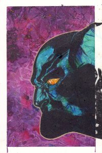 Black Panther Side Portrait Painted Art by Mr. Havoc