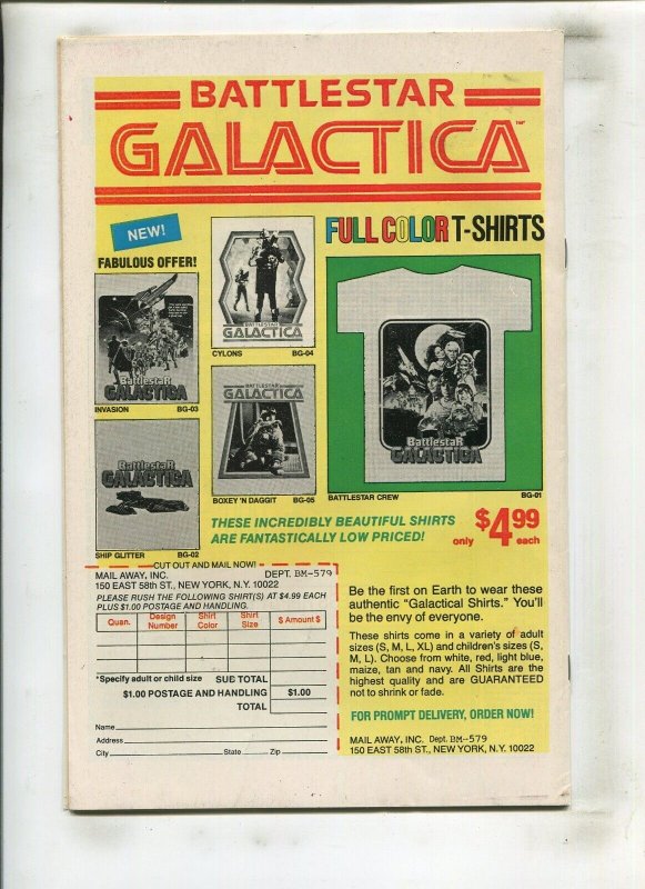 INVADERS #40 (6.5) NEWSSTAND, BARON BLOOD!! 1979