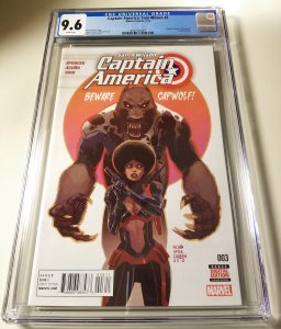 Captain America: Sam Wilson #3 CGC 9.6 WP 1st Joaquin Torres FREE SHIPPING